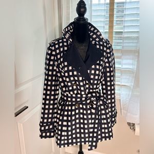 NWT - Banana Republic Navy tailored trench. Belted. Excellent condition!